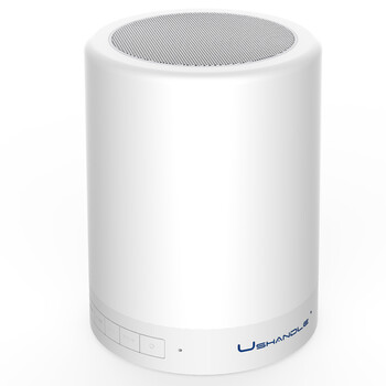 憨豆(ushandle) 智能蓝牙音箱户外便携音箱灯 迷你低音炮插卡小音响