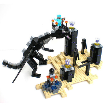 系列积木人苦力怕模型大型拼装玩具积木 送孩子礼物 创世神 末影龙