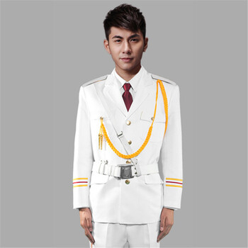 军仪仗队女学生升旗手服装班军乐队合唱团文艺军装舞台演出j1 男白