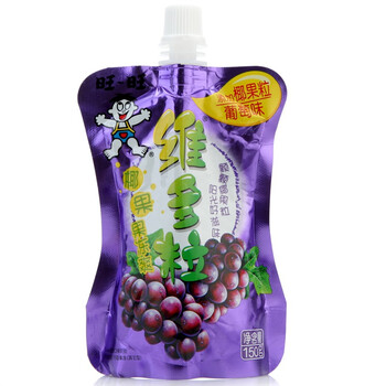 【京东超市】旺旺维多粒果冻爽葡萄椰果150g