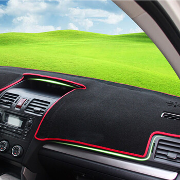 斯巴鲁xv力狮傲虎森林人避光垫汽车内饰中控防晒防反光吸热遮光垫红边