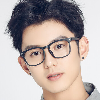 眼镜框男近视全框 大脸韩版潮时尚装饰超轻tr90复古眼镜架成品木纹