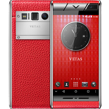 vetas v5 移动联通双4g 智能手机 双卡双待 红色 小牛皮
