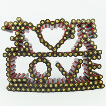 聚满福 子弹壳工艺品 love工艺模型摆件纪念品收藏创