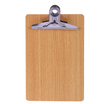 木板文件夹板架子大中小号 写字板夹子夹垫板 竹木版金属夹子a4/16k