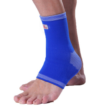 奥狮龙护脚踝 运动篮球保暖护脚套男女款健身防护护具 白蓝色5022(1只装) M(适合鞋码38-41码)