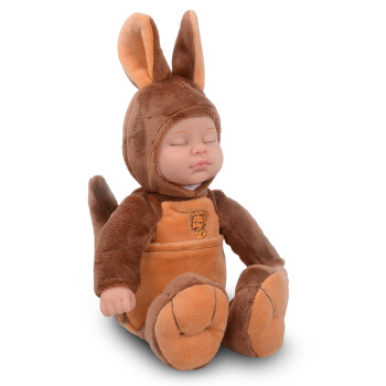 比伯(bieber)甜蜜袋鼠 毛绒玩具玩偶 睡眠娃娃安抚娃娃 儿童节礼物
