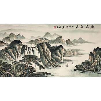 常务理事 刘如武 《山青水秀》06拍卖已结束河南省美协会员 陈玉明