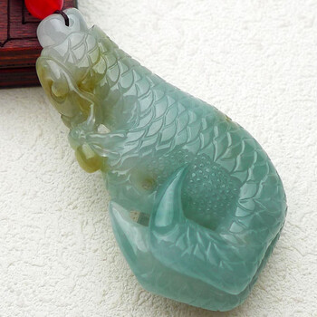 玉翠珠宝   水润龙爪挂件35.27g