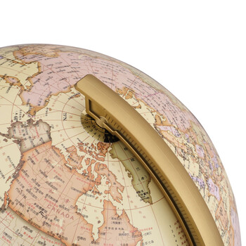 得力(deli)Ф32cm双面刻度仿古世界地球仪 历史质感礼品商务礼品办公居家摆设教师礼物礼品 黄色