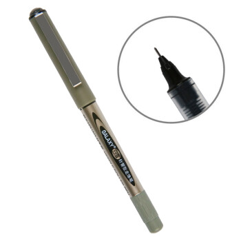 签字笔 PVN-166直液式走珠笔0.5mm学生考试用笔 针管型笔头 黑色墨水 12支
