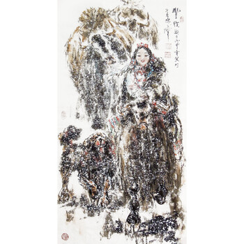 李华   《高原春早》拍卖已结束06韩永良中国当代著名山水画家