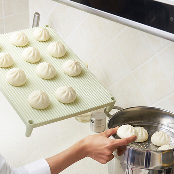 饺子盘 饺子帘厨房置物架厨房用品水饺托盘 圆形可叠加饺子包子碟架子