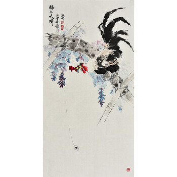 已结束国家一级美术师霍玉山《荷塘清韵》06拍卖已结束当代实力画家