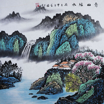 拍卖已结束06著名工笔画家 周芸《登高望远》拍卖已结束06李少波