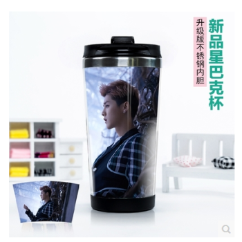 鹿晗 LUHAN Venture 杯子同款水杯不锈钢双层