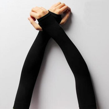 2双装〗户外冰袖 夏季长款冰丝防晒袖套 男女开车骑行手臂套袖 节日