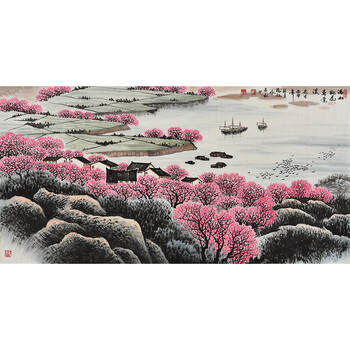 画家协会会员 马景新《富贵祥和》06拍卖已结束当代山水画画家唐