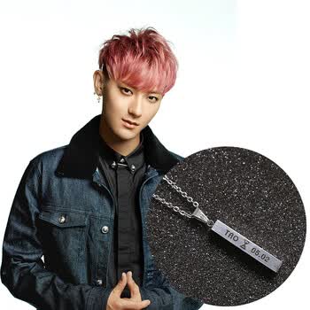 钛钢项链韩版时尚潮男款女士短链锁骨链情侣同款周边应援 黄子韬(tao)