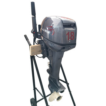 毅旅船外机冲锋舟橡皮艇皮划艇发动机马达挂机二四冲程推进器 18匹