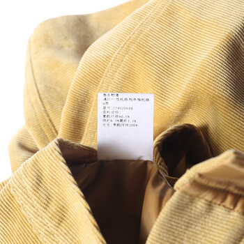 DAZZLE地素 女装灯芯绒休闲半裙 224S206 黄褐色 M