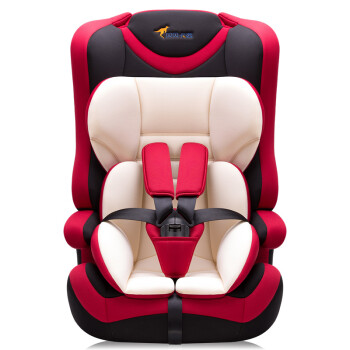 贝贝卡西 安全座椅3C认证儿童安全座椅可折叠汽车幼儿座椅车用新生婴儿9月-12岁宝宝座椅  BBC-513经典红色