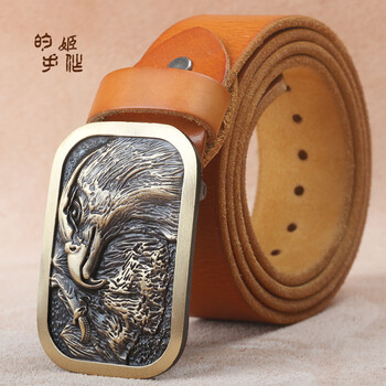 8cm复古 做旧 红棕色 105cm