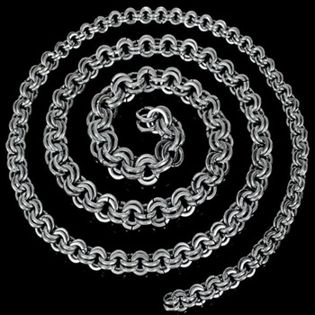 勋狸粑碳钢双环麒麟鞭链子甩鞭铁链铁鞭子响鞭武术防身皮鞭健身鞭定制