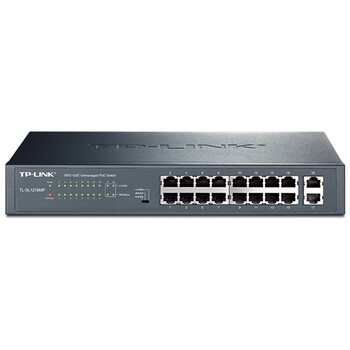 普联(TP-LINK) TL-SL1218MP 16口百兆PoE交换机 2个千兆口 普联(TP-LINK) TL-SL1218MP 16口百兆PoE交换机 2个千兆口