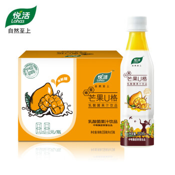  Lohas 悦活 芒果U格   350ml*15+ 柠檬U格 350ml*15　