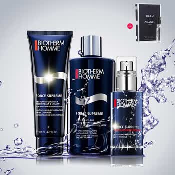 biotherm碧欧泉男士护肤套装/滋养紧致化妆品套装组合 3件(洁面 紧肤