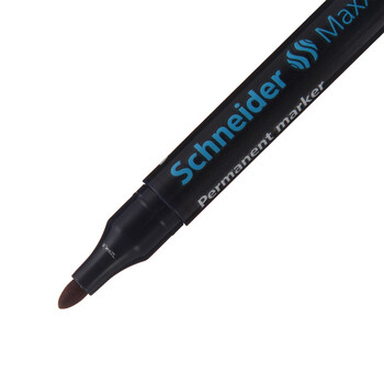 施耐德（Schneider）记号笔大容量快干油性笔开帽不干不掉色标记笔德国进口1-3mm130红色3支装