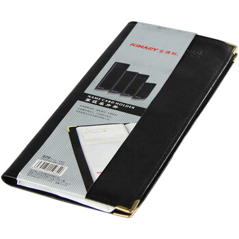 金得利 272枚 高档软皮名片册 金属包边商务名片册 质感纹理 男女商务名片夹 卡片会员卡收纳夹 黑色 NV-272 金得利 272枚 高档软皮名片册 金属包边商务名片册 质感纹理 男女商务名片夹 卡片会员卡收纳夹 黑色 NV-272