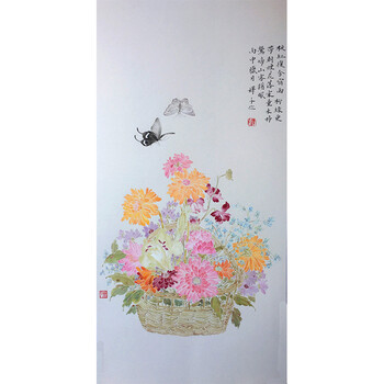 天津美院硕士研究生 张铎千《花篮子》06拍卖已结束中国国画家协会