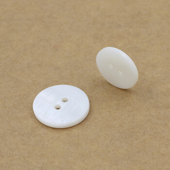 纬度天然淡水珍珠贝壳纽扣白色男女衬衫扣子 白色 12.