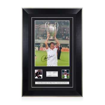 佛朗哥巴雷西签名照片-ac米兰欧冠夺冠照片