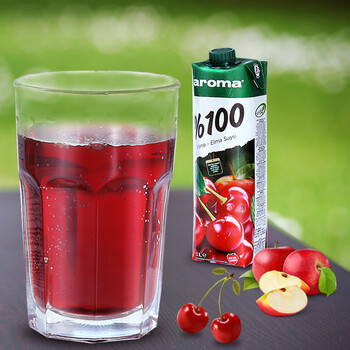 【aroma】土耳其进口果汁补充维生素百分百浓缩果汁水果饮料1l早餐