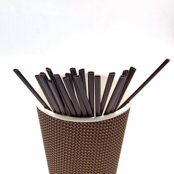 禧龙达一次性咖啡吸管咖啡棒搅拌棒热饮吸管果汁吸管 三孔 长18cm/300