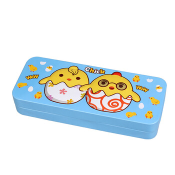 柠檬日记 卡通创意小学生铅笔盒双层子母盒男女孩笔盒儿童铁质文具盒
