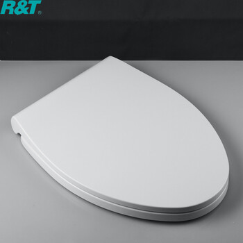 瑞尔特 马桶盖 通用 加厚vuo方型脲醛uf坐便盖缓降静音厕所盖板大孔距