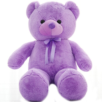 大奇 紫色小熊毛绒玩具泰迪熊公仔紫色抱抱熊布娃娃玩偶七夕情人节送