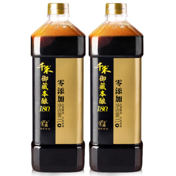 千禾 御藏本酿 180天酱油 1L*3瓶 *7件