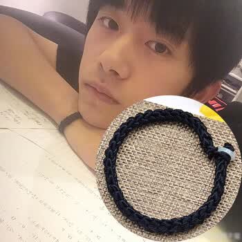 千玺同款编织民族风粗红线绳子男女手绳鸡年本命年金刚结红绳情侣手链