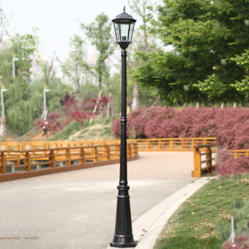 范先生庭院灯led道路户外防水花园草坪别墅景观灯公园室外高杆路灯 2.4米古铜色