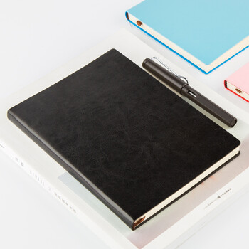 广博(GuangBo)A5笔记本子商务简约记事本加大软皮皮面本日记本办公文具会议本记录本160张黑色GBP25888 广博(GuangBo)A5笔记本子商务简约记事本加大软皮皮面本日记本办公文具会议本记录本160张黑色GBP25888