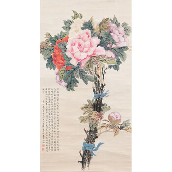 江南春色拍卖已结束06吴青霞 芦雁图拍卖已结束06田世光 牡丹