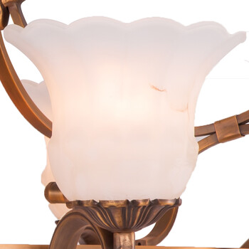 科波菲尔 欧式全铜灯 铜灯 别墅酒店大堂客厅吊灯 MD9025-10+1 led3W暖白光