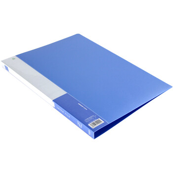金得利10个装A4优系列金属单长强力夹硬质文件夹资料夹学生用试卷收纳夹蓝色办公用品AF503-10