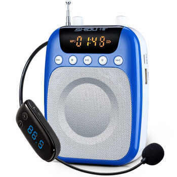 十度（ShiDu）S318 便携数码扩音器 小蜜蜂 无线扩音器 智能语音提示 一键式录音  宝石蓝