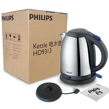 
                                        飞利浦（PHILIPS）电热水壶 304不锈钢烧水壶 HD9313/21 1.5L电水壶                